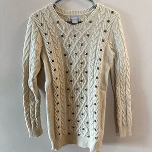 Joe Fresh Cream Cable Knit Sweater